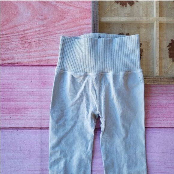 Free People Movement Gray/Green Good Karma High Waist Athleisure Leggings XS/S‎ - Picture 5 of 8